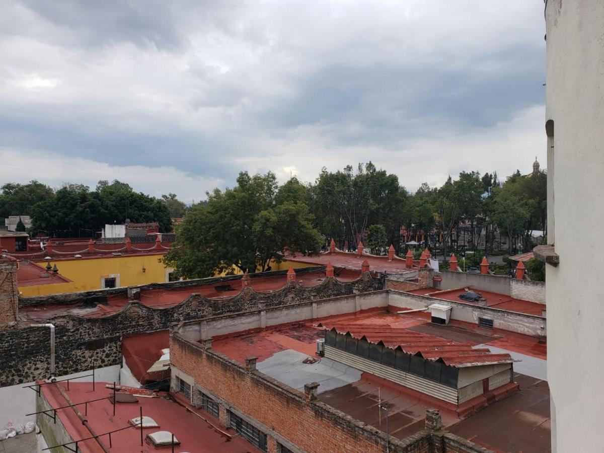 Loft terraza Coyoacán vista plaza kiosco depa 50m2 Apartamento Cidade do México Exterior foto